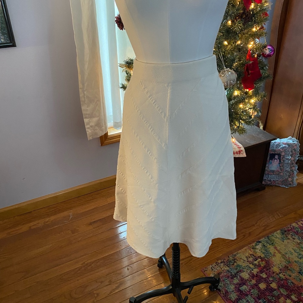 Zara Cream A-Line Skirt